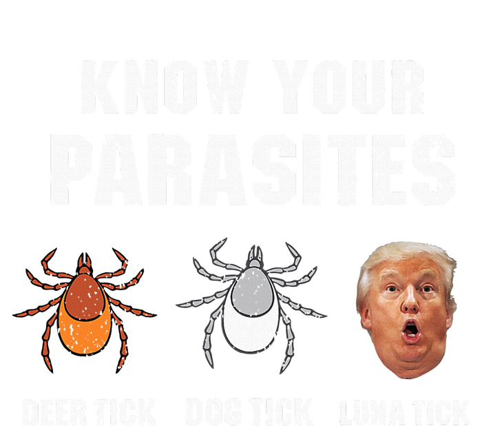 Know Your Parasites Funny Anti Trump Womens California Wash Sweatshirt