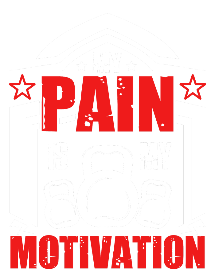 My Pain Is My Motivation Fitness Graphic 7-Panel Snapback Hat