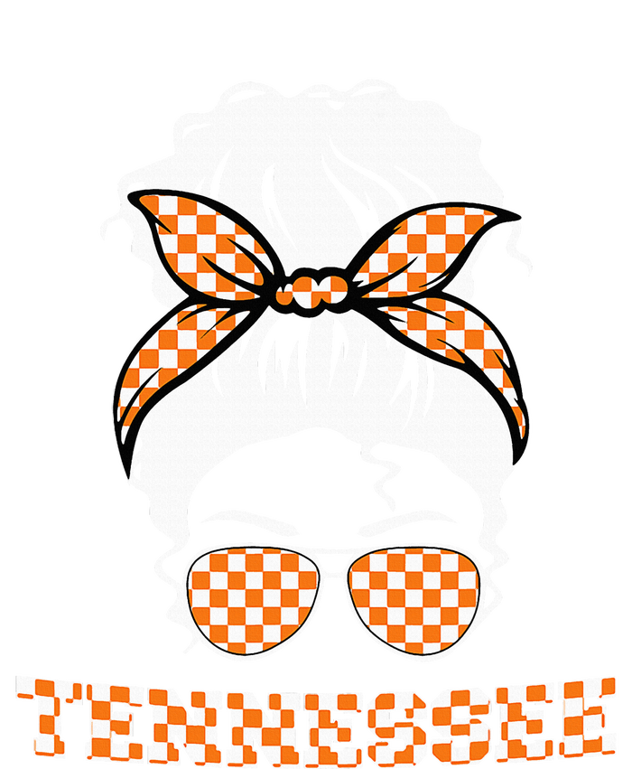 Tennessee State Orange Usa Messy Bun Hair Pride T-Shirt