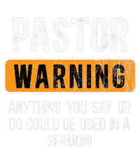 Warning Pastor Warning I Might Put You In A Sermon Toddler Fine Jersey T-Shirt