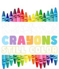 Mental Health Awareness Supporter Broken Crayons Still Color Flat Bill Trucker Hat