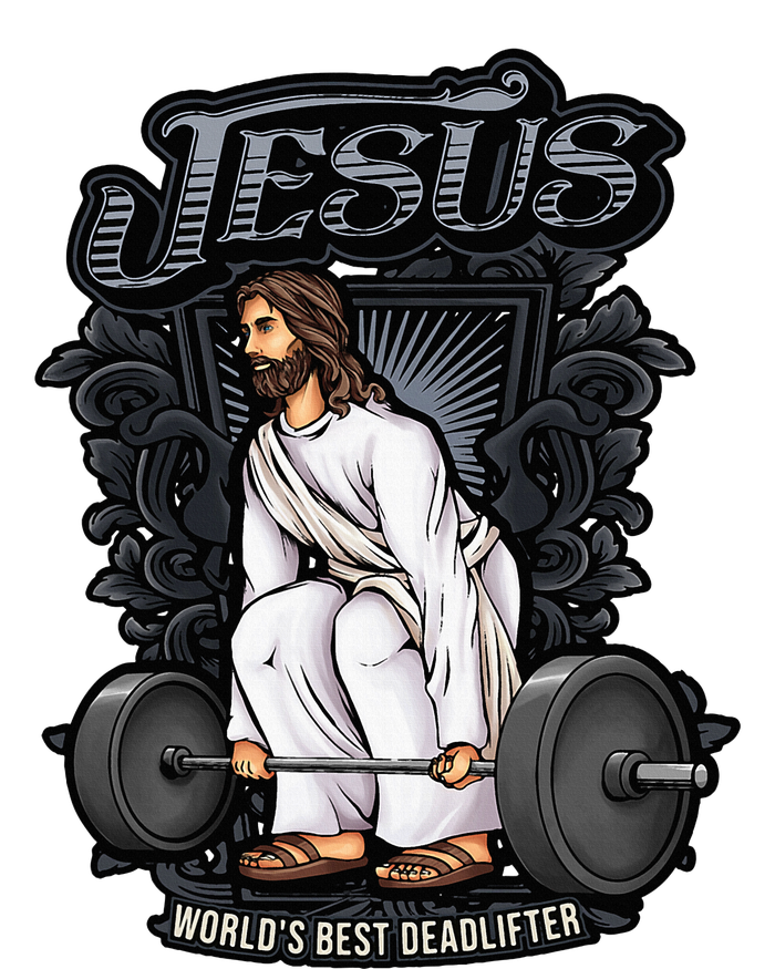 Funny Jesus Christian Weight Lifting Gym Gag Gifts T-Shirt