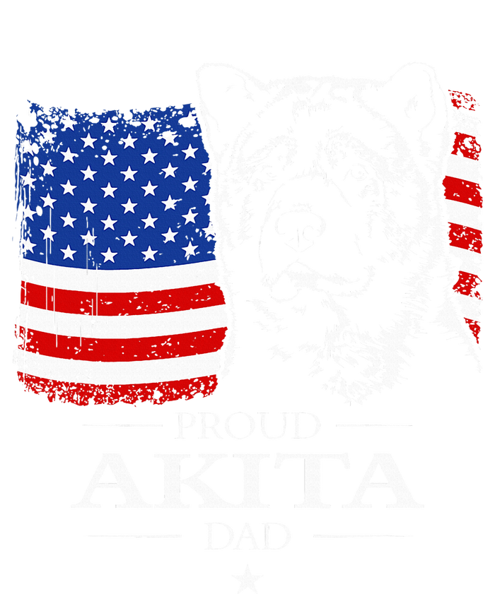 Funny Proud Akita Dad American Flag Patriotic Dog Gift Womens Cotton Relaxed Long Sleeve T-Shirt