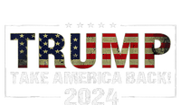 Take America Back Trump 2024 American Flag Design T-Shirt