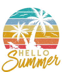 Hello Summer Retro Beach Vacation Tall Hoodie