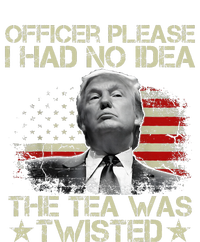 Officer Please I Had No Idea The Tea Twisted Usa Flag Trump Dry Zone Grid Polo