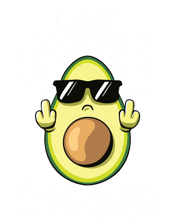 I Dont Give A Guac Love Avocado Guacamole Funny Vegan V-Neck T-Shirt