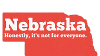 Nebraska Honestly Its Not For Everyone Funny Nebraska Zip Tote Bag