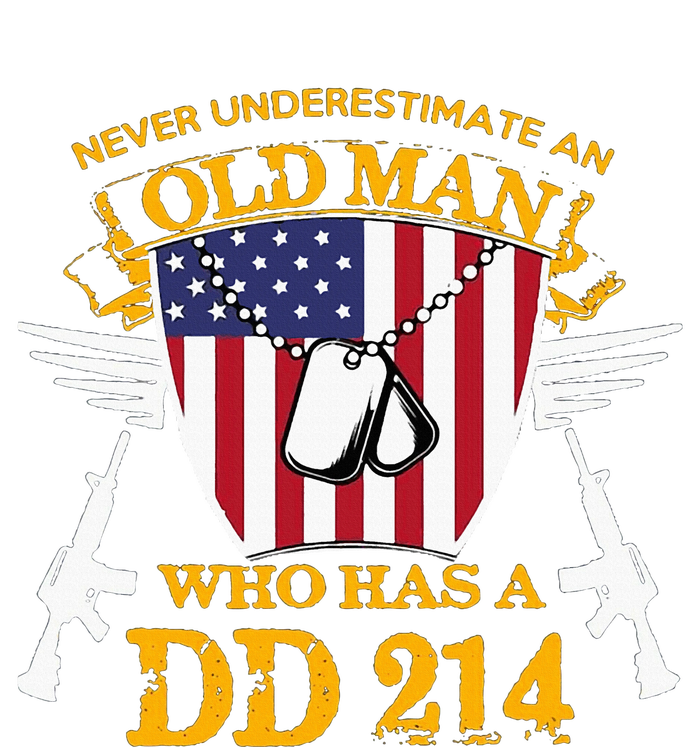 Never Underestimate An Old Man Who Has A Dd 214 Alumni Gift Women's T-Shirt