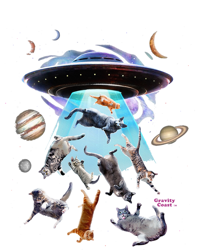 Aliens Abducting Cats Cat Kittens Ufo Saucer Cat Lover Legacy Cool Fit Booney Bucket Hat