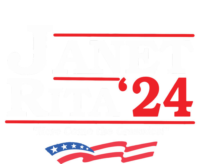 Janet And Rita For President 2024 Here Come The Grannies Drawstring Bag