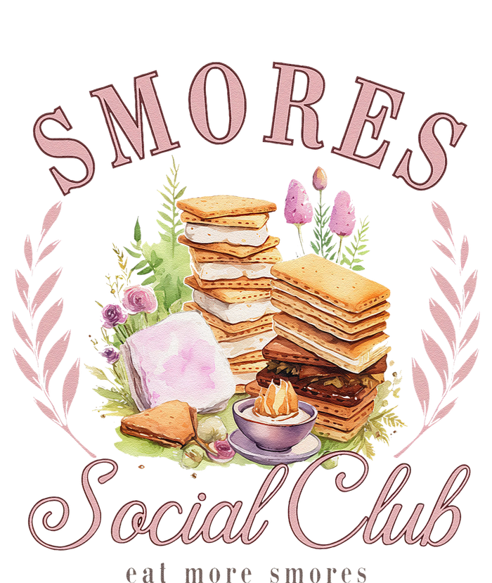 Smores Social Club Picnic Camping Camper Campfire Cooling Performance Long Sleeve Crew