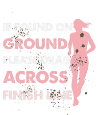 Muddy Fun If Found On Ground Please Drag Across Finish Line Women's Racerback Tank