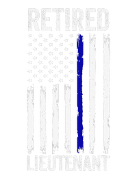 Retired Police Lieutenant Design Thin Blue Line Retirement T-Shirt