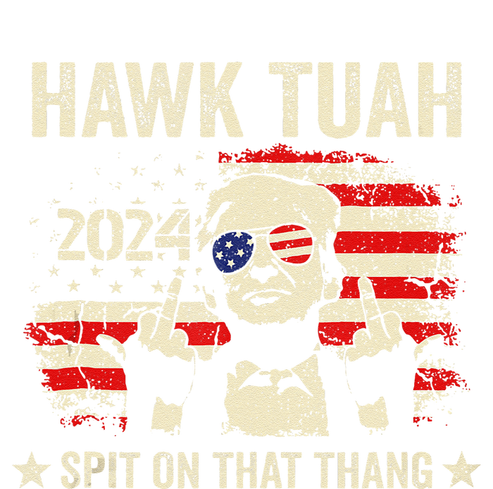 Trump 2024 Flag Funny Hawk Tush Middle Finger 24 Vote Trump Tall T-Shirt