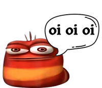 Funny Oi Oi Oi Red Worm Sarcastic Meme Valucap Bio-Washed Visor