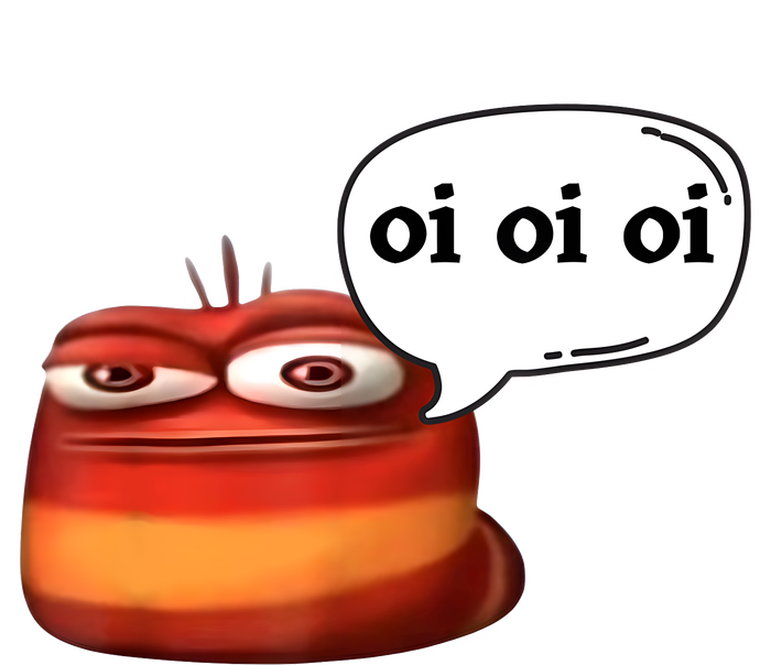 Funny Oi Oi Oi Red Worm Sarcastic Meme Valucap Bio-Washed Visor