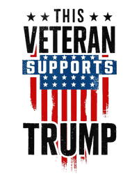 This Veteran Supports Trump 2024 American Flag 4th Of July Long Sleeve Shirt