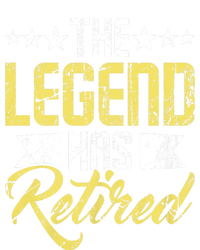 The Legend Has Retired Retirement Retiree Pension Retiring Women's Tri-Blend 3/4-Sleeve Raglan Shirt