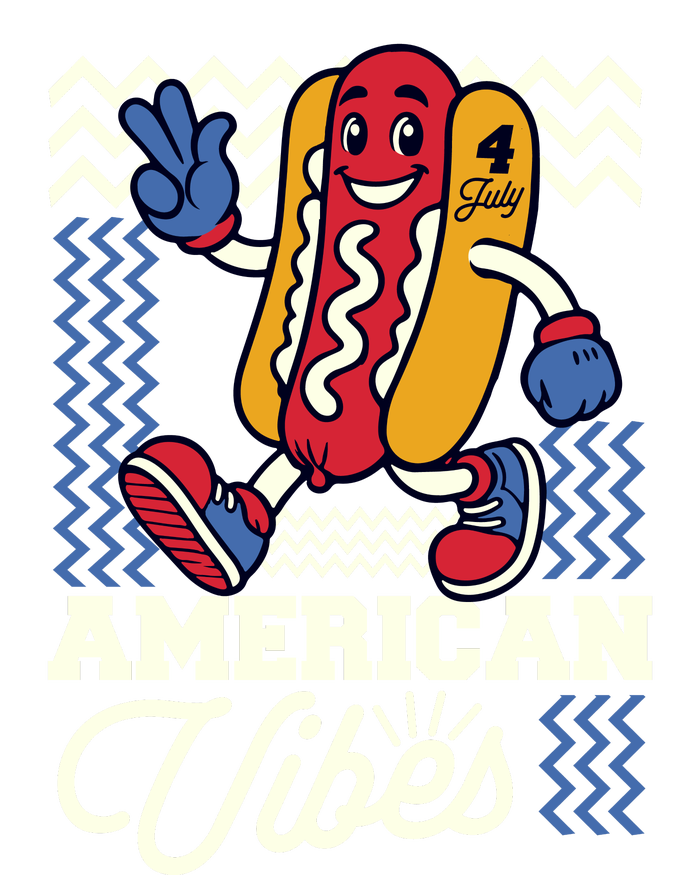 American Vibes Hot Dog Tall Long Sleeve T-Shirt