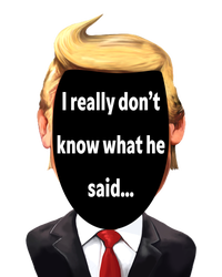 Trump Biden Debate 2024 I Really Dont Know What He Said Bumper Sticker