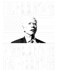 Million Trillion Fafillion Confused Biden Funny Performance Long Sleeve Polo