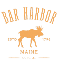 Bar Harbor Maine Usa With Moose Design Souvenir Women's Pullover Hoodie