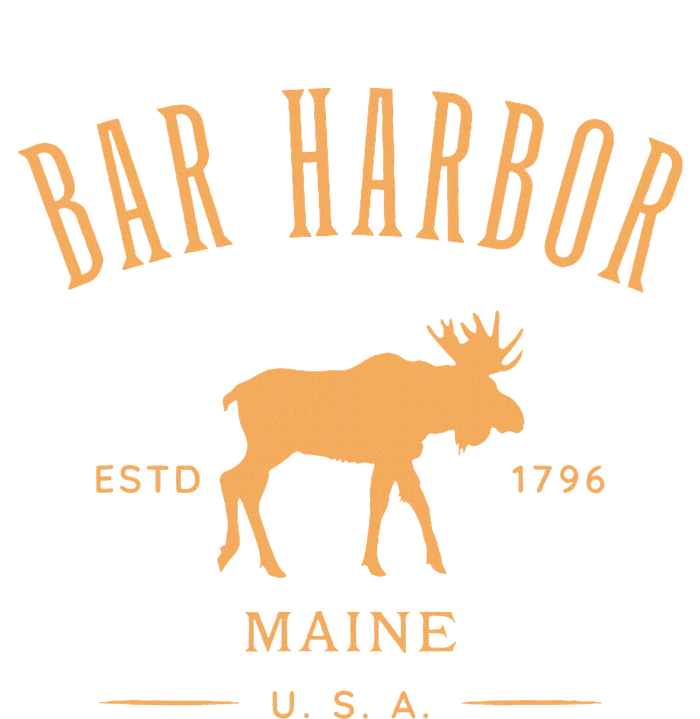 Bar Harbor Maine Usa With Moose Design Souvenir Women's Pullover Hoodie