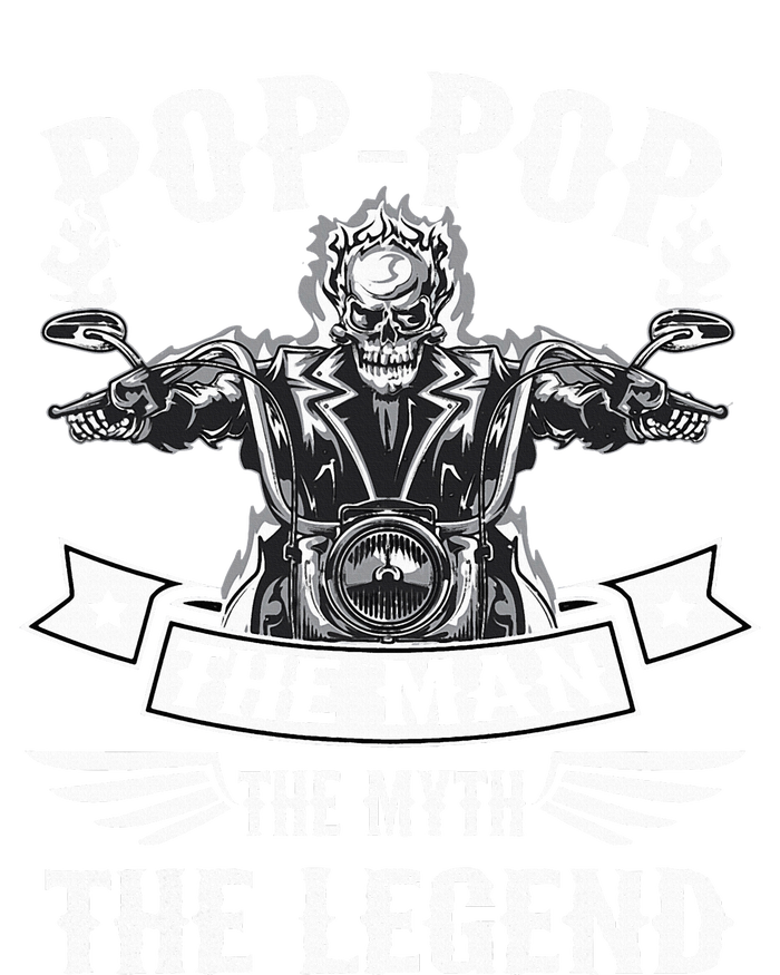 Biker Grandpa Poppop The Man Myth The Legend Motorcycle Ladies Long Sleeve Shirt