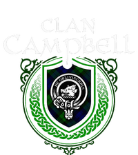 Clan Campbell Surname Scottish Clan Crest Tartan Badge Sustainable Knit Beanie