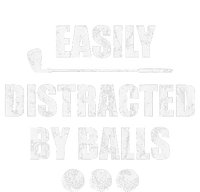 Easily Distracted By Balls Funny Golf Ball Putt Women's T-Shirt