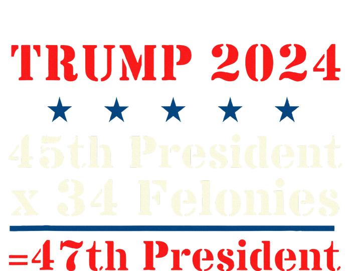 Trump 2024 New Math 45th President X 34 Felonies = 47th Pres Toddler T-Shirt