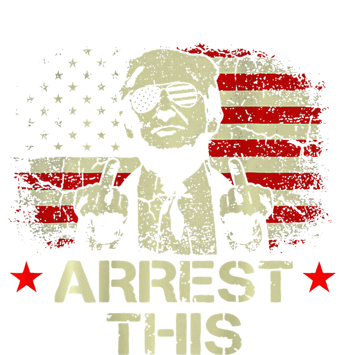 Trump 2024 Trump Arrest This Front On Back Metallic Star Ornament