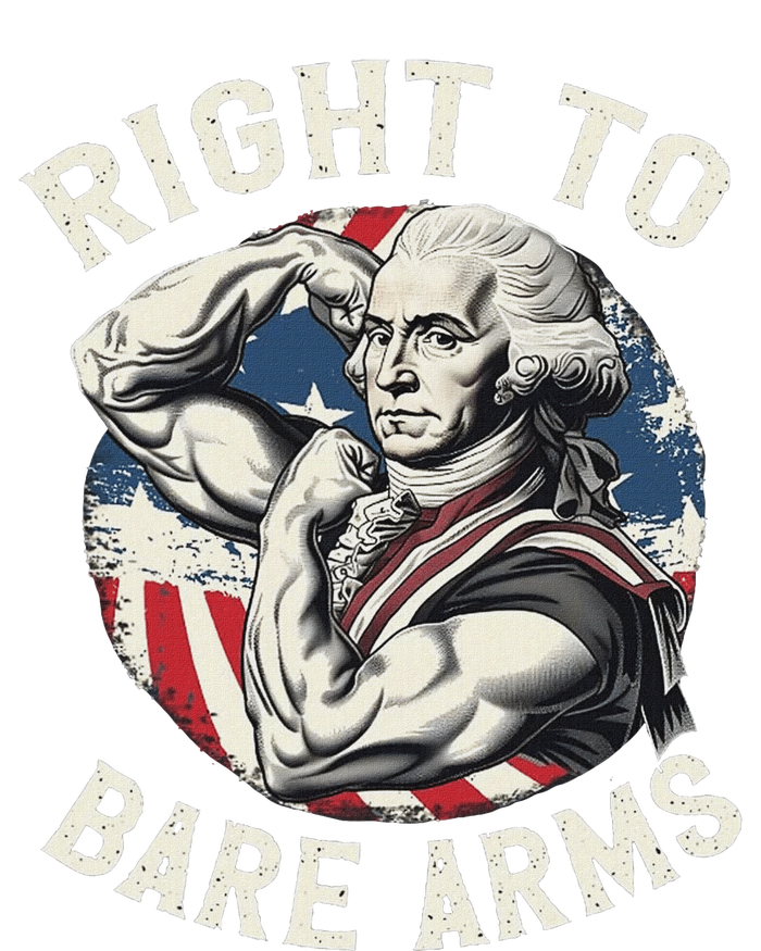 Right To Bare Arms 4th Of July Funny Gym George Washington Premium T-Shirt