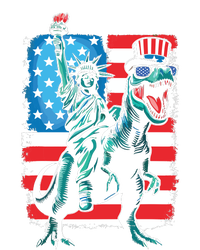 Dino Statue Of Liberty 4th Of July Boy American Flag Grommeted Golf Towel