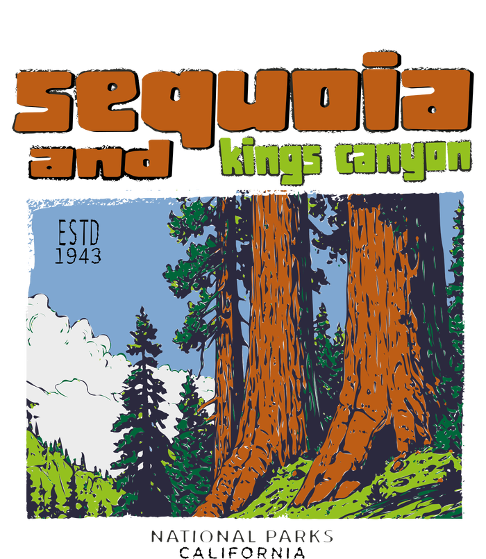 Sequoia Kings Canyon National Parks Vintage T-Shirt