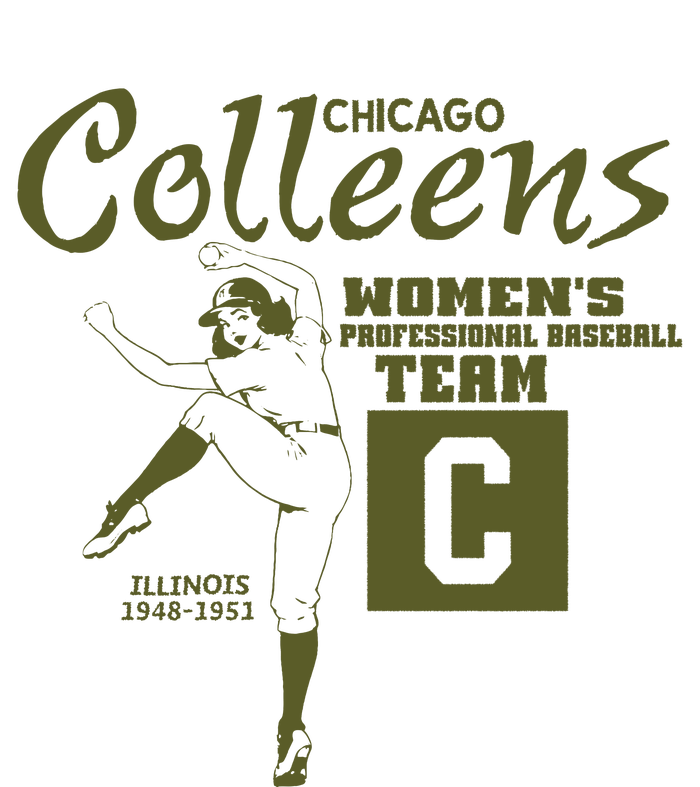 Chicago Colleens Women Professional Baseball Team 1948 T-Shirt