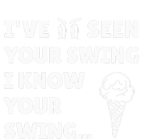 IVe Seen Your Swing I Know Your Swing Funny Golf Debate Striped Beanie with Solid Band