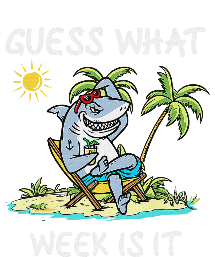 Funny Shark 2024 Week Guess What Week Is It Shark Lover Gift T-Shirt