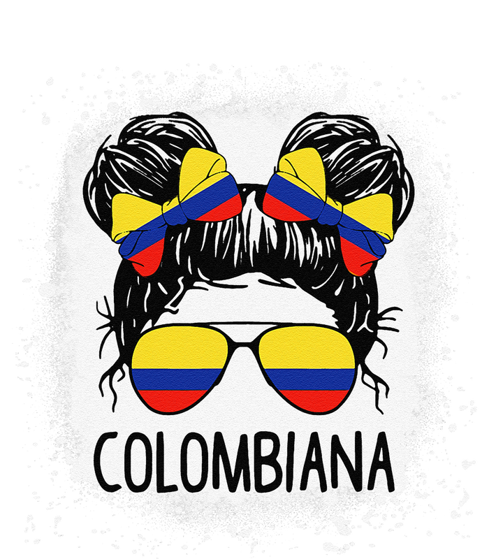 Colombian Messy Bun Patriotic Colombia Pride Valucap Bio-Washed Visor