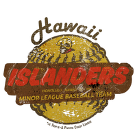 Hawaii Islanders Minor League Baseball Team Distressed T-Shirt