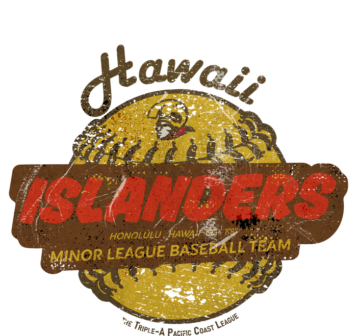 Hawaii Islanders Minor League Baseball Team Distressed T-Shirt