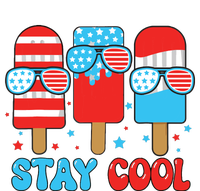 Stay Cool 4th July Popsicle American Flag Women's Perfect Tri Rocker Tank