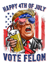 Vote Felon Trump 2024 Happy 4th Of July Funny Convicted Aluminum Water Bottle