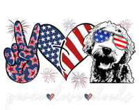 Peace Love Doods Goldendoodle Usa Flag Doodle 4th Of July T-Shirt