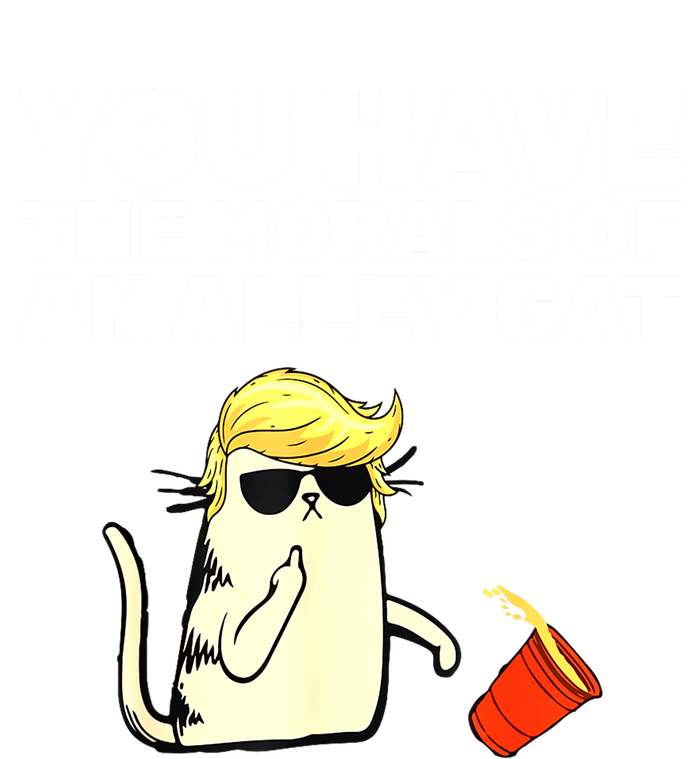 Funny Trump You Have The Morals Of An Alley Cat Gift Insulated Varsity Jacket