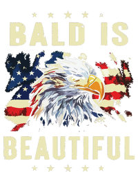 Bald Is Beautiful 4th Of July Independence Day America Eagle Long Sleeve Shirt