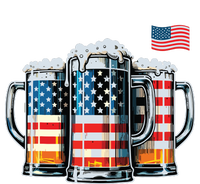 Beer American Flag T-Shirt