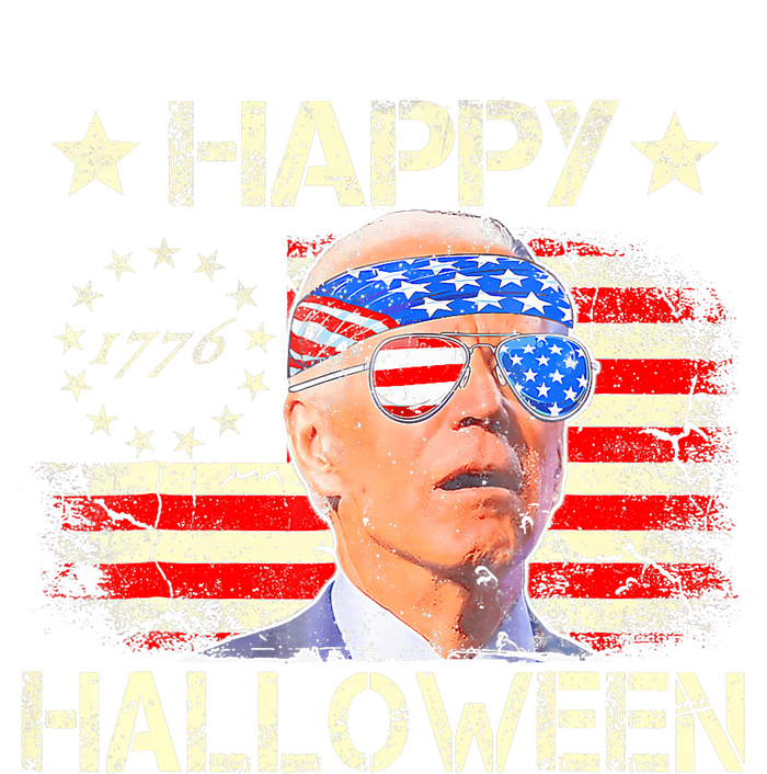 Funny Joe Biden 4th Of July Happy Halloween Us Flag Sustainable Knit Beanie