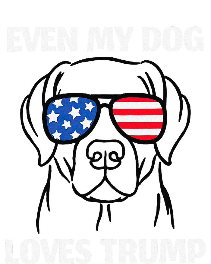 Labrador Dog Sunglasses Usa Flag Even My Dog Loves Trump Hoodie